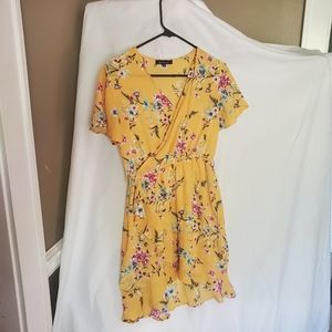 Shinestar Yellow Floral Dress